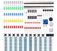 ELEGOO Electronics Component Basic Starter Kit Compatible with Arduino UNO R3 MEGA R3 Respberry Pi w/Precision Potentiometer, buzzer, capacitor
