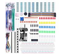 ELEGOO Electronics Fun Kit Components with Power Supply Module | with Jumper Wire, Precision Potentiometer, 830-Point Breadboard for Arduino, Raspberry Pi, STM32, Datasheet Available