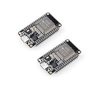 ELEGOO ESP-32 Development Board USB C 2PCS Compatible with Arduino IDE | 2.4GHz Dual Mode WiFi+Bluetooth Dual Core Microcontroller, Support MicroPython, NodeMCU, AP/STA/AP+STA, CP2102 Chip
