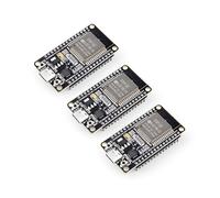 ELEGOO ESP-32 Development Board USB C 3PCS Compatible with Arduino IDE | 2.4GHz Dual Mode WiFi+Bluetooth Dual Core Microcontroller, Support MicroPython, NodeMCU, AP/STA/AP+STA, CP2102 Chip