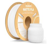 ELEGOO Matte PLA Filament Matte White 1KG, 1.75mm 3D Printer Filament Dimensional Accuracy +/- 0.02mm, 1kg Carboard Spool (2.2lbs) Fits for Most FDM 3D Printers