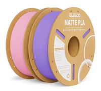 ELEGOO Matte PLA Filament Sakura Pink & Lavender Purple 2KG, 1.75mm 3D Printer Filament Dimensional Accuracy +/- 0.02mm, 2pcs 1kg Carboard Spool (2.2lbs) Fits for Most FDM 3D Printers