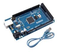 ELEGOO MEGA 2560 R3 Board with USB Cable Compatible with Arduino Blue | 54 Digital I/O, 16 Analog Inputs, 256 KB Flash, RoHS Compliant