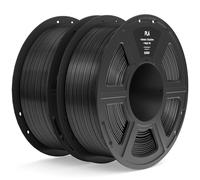 ELEGOO PLA Filament 1.75mm Black 2KG, 3D Printer Filament Dimensional Accuracy +/- 0.02mm, 2pcs 1kg Spool(2.2lbs) Fit Most FDM 3D Printers