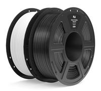 ELEGOO PLA Filament 1.75mm Black & White 2KG, 3D Printer Filament Dimensional Accuracy +/- 0.02mm, 2pcs 1kg Spool(2.2lbs) Fit Most FDM 3D Printers