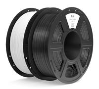 ELEGOO PLA+ Filament 1.75mm Black & White 2KG, High Toughness PLA Plus 3D Printer Filament Dimensional Accuracy +/- 0.02mm, 2pcs 1kg Spool(2.2lbs) Fits for Most FDM 3D Printers