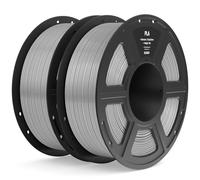 ELEGOO PLA Filament 1.75mm Grey 2KG, 3D Printer Filament Dimensional Accuracy +/- 0.02mm, 2pcs 1kg Spool(2.2lbs) Fit Most FDM 3D Printers