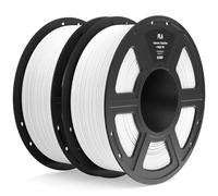 ELEGOO PLA Filament 1.75mm White 2KG, 3D Printer Filament Dimensional Accuracy +/- 0.02mm, 2pcs 1kg Spool(2.2lbs) Fit Most FDM 3D Printers
