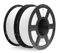 ELEGOO PLA+ Filament 1.75mm White 2KG, High Toughness PLA Plus 3D Printer Filament Dimensional Accuracy +/- 0.02mm, 2pcs 1kg Spool(2.2lbs) Fits for Most FDM 3D Printers
