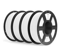 ELEGOO PLA+ Filament 1.75mm White 4KG, High Toughness PLA Plus 3D Printer Filament Dimensional Accuracy +/- 0.02mm, 4pcs 1kg Spool(2.2lbs) Fits for Most FDM 3D Printers