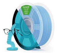 ELEGOO PLA Filament Glow in the Dark Glow Blue 1KG, 1.75mm 3D Printing Filament Luminous Colour 1kg(2.2lbs) Spool Fits for Most 3D Printers