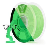 ELEGOO PLA Filament Glow in the Dark Glow Green 1KG, 1.75mm 3D Printing Filament Luminous Colour 1kg(2.2lbs) Spool Fits for Most 3D Printers