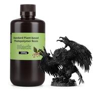 ELEGOO Plant-Based 3D Printer Resin Black 1000g, Ultra-Low Odor