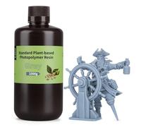ELEGOO Plant-Based 3D Printer Resin with Ultra-Low Odor and High Precision, 405nm UV Photopolymer, Quick Curing for 3D Printing - Grey 1KG