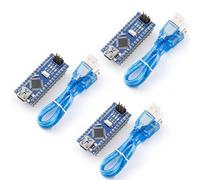 ELEGOO Pre-soldered Nano Board with Headers CH 340 Compatible with Arduino (Nano x 3 USB Cables)
