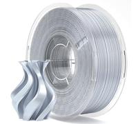 ELEGOO Silk PLA Filament 1.75mm Silver 1KG, Shiny 3D Filament Dimensional Accuracy +/- 0.02mm, 1kg Spool(2.2lbs) 3D Printing Filament Fits for Most FDM 3D Printers