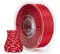 ELEGOO Silk PLA Filament 1.75mm True Red 1KG, Shiny 3D Filament Dimensional Accuracy +/- 0.02mm, 1kg Spool(2.2lbs) 3D Printing Filament Fits for Most FDM 3D Printers