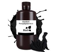 ELEGOO Standard 3D Printer Resin, Black 1000g, 405nm Fast Curing Photopolymer Resin, Ideal for Beginners with Easy Molding for LCD/MSLA 3D Printing