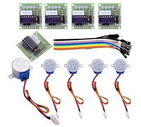 ELEGOO Stepper Motor Driver Board Kit 28BYJ-48 ULN2003, 5PCS 5V 4-Phase 5-Wire Gear Motor for Arduino, Raspberry Pi