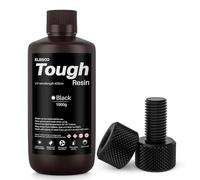 ELEGOO Tough Resin, 3D Printer Resin with High Impact Resistance and High Toughness, 3D Resin for MSLA 3D Printers, Black 1000g