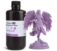 ELEGOO Upgraded 3D Printer Resin 405nm UV Curing Standard Photopolymer Resin 2.0 for LCD 3D Printing, High Precision, Low Odor, Orchid 1000g