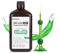ELEGOO Upgraded ABS Like 3.0 PLUS Resin Clear Green 2000g