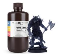 ELEGOO Upgraded ABS-Like Resin 3.0, 405nm UV-Curing 3D Printer Resin, High Precision, Low Shrinkage, Enhanced Strength and Toughness, Smoky Black, 1KG