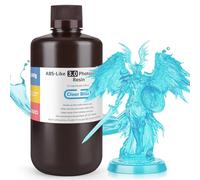 ELEGOO Upgraded ABS-Like Resin 3.0, 405nm UV-Curing 3D Printer Resin with Higher Precision and lower Shrinkage, Enhanced Strength and Toughness Photopolymer Resin for LCD Printer Clear Blue 1KG