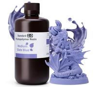 ELEGOO Upgraded Standard 3D Printer Resin 2.0, Medium Slate Blue 1000g, 405nm Fast Curing High Precision & Smooth Finish, Ideal for Beginners for LCD/MSLA 3D Printer