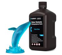 ELEGOO Water Washable 3D Printer Resin Transparent Blue 2KG