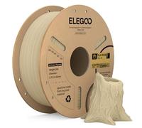 ELEGOO Wood PLA Filament 1.75mm Tan Birch 1KG, Real Wood Flour Added 3D Printer Filament, 1kg Spool(2.2lbs) Fits for Most FDM 3D Printers