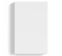 ELEGRP Blank Wall Plate Cover, 1-Gang Screwless Blank Outlet Plate, Mid-Size 4.88" x 3.13" Unbreakable Thermoplastic Blank Faceplate Cover for Unused Outlets/Switches, UL Listed (1 Pack, Matte White)