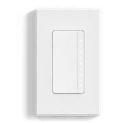 ELEGRP Dimmer Switch, Digital Dimmer Light Switch for LED Lights 150W, INC/HAL 450W, Single Pole LED Dimmer Switch, Needs Neutral Wire, Wall Plate Included, UL Listed, 1 Pack, Matte White