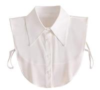 Elegtiskas Fake Collar Detachable Dickey Collar Half Shirt Blouse Collar False Collar Faux Collar White