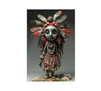 Elegua Santeria Icon Art Print - Afro-Cuban Religious Decor Canvas Poster Bedroom Decor Landscape Office Room Decor Gift 12x18inch(30x45cm)