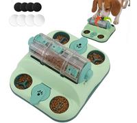 ELEGX Dog Puzzle Toy, Paw-Activated Rolling Interactive Dog Treat Puzzle Toys, Fun Slow Feeder for IQ Training & Mental Stimulating, Treat Puzzles Feeding for All Breeds, 2 Levels of Challenge