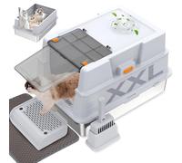 ELEGX Odor-Control Stainless Steel Cat Litter Box