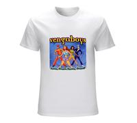 Elegy Eurodance Tour pop vengaboys Band Men White T-Shirt Print Unisex Cotton Tee Shirt L