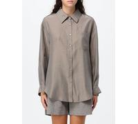 ELEH Classic Viscose Blend Shirt with Long Sleeves and a Patch Pocket - Size: 42 - female