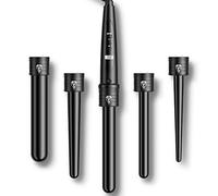 ELEHOT-Store 5 in 1 Hair Curler with Interchangeable Nozzles and LCD Display - Professional Ceramic Multi-Function Curling Iron Includes Thermal Glove, ET-W301