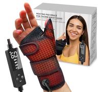 ELEKHEAL Wrist Thumb Brace Heating Pad Arthritis And Carpal Tunnel Relief, Heated Wrap Sprains Trigger Thumb, De Quervain's Tenosynovitis, Wrist Hand Pain Relief - Left Right Hand Women Men