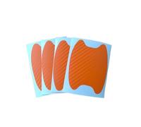 ELEKMPMGTD Car Exterior Door Handle Protective Carbon Fiber Stickers Scratch Resistant Covers(Type 5)