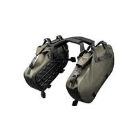 ELEKMPMGTD for Universal Pannier Waterproof Motorcycle Bag 18L 28L 48L Saddle Side Bag Motorcycle Saddlebags(Green,18L)