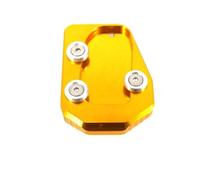 ELEKMPMGTD For Y&amaha MT-09 MT09 XSR900 For MT 09 For Tracer 900 For Sport FZ-09 Kickstand Foot Side Stand Extension Pad Support Plate Enlarge Kickstand Enlarger Plate(GOLD)