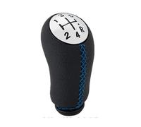 ELEKNZBZTG Car Gear Stick Shift Cover 17mm for CLIO MK33 III for Megane ll for Scenic ll Kangoo 5-Speed Gear Shift knob Rod Head Automotive Gear Shift Lever Handle(Blue line)
