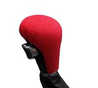 ELEKNZBZTG Car Gear Stick Shift Cover Suede Wrap for A4 for A6 for Q5 for Q7 2005-2012 Car Interior Accessories Center Console Gear Knob Shift Cover Trim Protective Shell(Red)