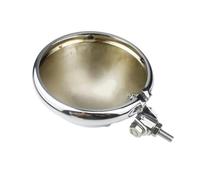 ELEKNZBZTG Motorcycle Headlight Grill Motorcycle 5.75" Headlight Light For Dyna For Softail For Custom For Sportster XL883 Bucket Housing Bottom Mount LED Headlamp Shell(Chrome)