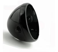 ELEKNZBZTG Motorcycle Headlight Grill Motorcycle 7" Headlamp Shells Lamp For Softail For Heritage For Fat For Boy LED Headlight Housing Cover Headlamp Bucket Lighthouse(Gloss Black)