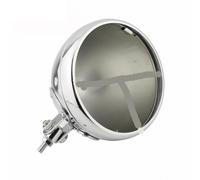ELEKNZBZTG Motorcycle Headlight Grill Motorcycle 7" Headlamp Shells Lamp For Softail For Heritage For Fat For Boy LED Headlight Housing Cover Headlamp Bucket Lighthouse(Mount Chrome)