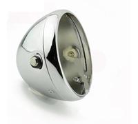 ELEKNZBZTG Motorcycle Headlight Grill Motorcycle 7" Headlamp Shells Lamp For Softail For Heritage For Fat For Boy LED Headlight Housing Cover Headlamp Bucket Lighthouse(Chrome)